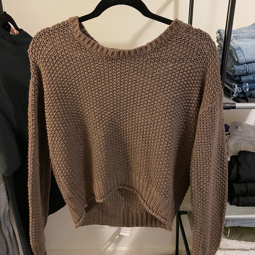 Brown Knit Sweater